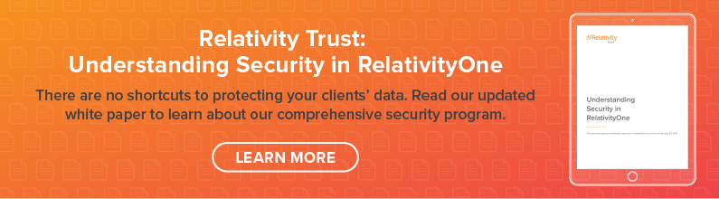 Learn More about Security in RelativityOne